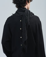 BED j.w. FORD "Scarf – Black" Scarf Shirts｜ベッドフォード "スカーフ – ブラック" スカーフシャツ メンズモデル着用