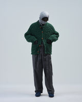 BED j.w. FORD "Cowichan – Green" Cowichan Knit Sweater｜ベッドフォード "カウチン – グリーン" カウチンセーター メンズモデル着用