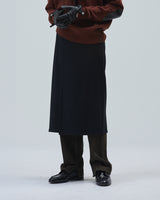 BED j.w. FORD "Lap robe ver.2 – Black" Lap Skirt｜ベッドフォード "ラップローブ ver.2 – ブラック" ラップスカート メンズモデル着用
