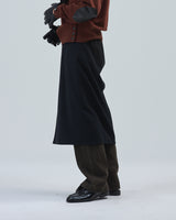 BED j.w. FORD "Lap robe ver.2 – Black" Lap Skirt｜ベッドフォード "ラップローブ ver.2 – ブラック" ラップスカート メンズモデル着用