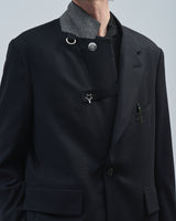 BED j.w. FORD "Other Jacket – Black" Single Breasted Jacket｜ベッドフォード "アザージャケット – ブラック" シングルブレストジャケット メンズモデル着用