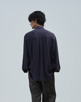 BED j.w. FORD "Scarf – D.Navy" Scarf Shirts｜ベッドフォード "スカーフ – ダークネイビー" スカーフシャツ メンズモデル着用