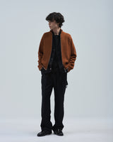 BED j.w. FORD "Drivers (K)ai – Camel" Chain Drivers Knit｜ベッドフォード "ドライバーズカイ – キャメル" チェーンドライバーズニット メンズモデル着用