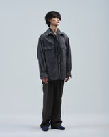 BED j.w. FORD "WCS – Black" Work Shirts｜ベッドフォード "ダブリューシーエス – ブラック" ワークシャツ メンズモデル着用