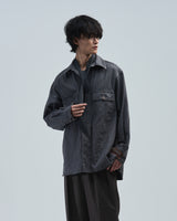 BED j.w. FORD "WCS – Black" Work Shirts｜ベッドフォード "ダブリューシーエス – ブラック" ワークシャツ メンズモデル着用