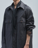 BED j.w. FORD "WCS – Black" Work Shirts｜ベッドフォード "ダブリューシーエス – ブラック" ワークシャツ メンズモデル着用