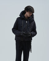 BED j.w. FORD "Over Hood – Black" Pullover Down Jacket｜ベッドフォード "オーバーフード – ブラック" プルオーバーダウンジャケット メンズモデル着用