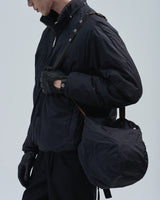 BED j.w. FORD "Over Hood – Black" Pullover Down Jacket｜ベッドフォード "オーバーフード – ブラック" プルオーバーダウンジャケット メンズモデル着用