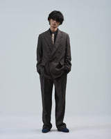 BED j.w. FORD "W – Brown" Double Breasted Jacket｜ベッドフォード "ダブル – ブラウン" ダブルブレストジャケット メンズモデル着用