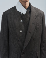 BED j.w. FORD "W – Brown" Double Breasted Jacket｜ベッドフォード "ダブル – ブラウン" ダブルブレストジャケット メンズモデル着用