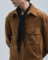 BED j.w. FORD "Party Call – Brown" Pullover Shirts｜ベッドフォード "パーティーコール – ブラウン" プルオーバーシャツ メンズモデル着用