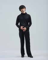 BED j.w. FORD "4 Pockets – Black" Straight Silhouette Pants｜ベッドフォード "4ポケッツ – ブラック" ストレートシルエットパンツ メンズモデル着用