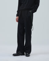 BED j.w. FORD "4 Pockets – Black" Straight Silhouette Pants｜ベッドフォード "4ポケッツ – ブラック" ストレートシルエットパンツ メンズモデル着用