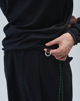 BED j.w. FORD "No Make-up – Black" Balaclava T-Shirts｜ベッドフォード "ノーメイクアップ – ブラック" バラクラバTシャツ メンズモデル着用