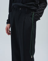 BED j.w. FORD "4 Pockets – Black" Straight Silhouette Pants｜ベッドフォード "4ポケッツ – ブラック" ストレートシルエットパンツ メンズモデル着用
