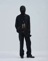 BED j.w. FORD "Ribbon – Black" Ribbon Shirts｜ベッドフォード "リボン – ブラック" リボンシャツ メンズモデル着用