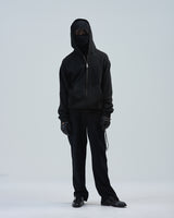 BED j.w. FORD "Hoodie – Black" Half Zip Hoodie｜ベッドフォード "フーディー – ブラック" ハーフジップフーディー メンズモデル着用