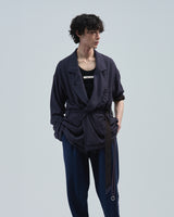 BED j.w. FORD "Short Gown – D.Navy" Short Gown｜ベッドフォード "ショートガウン – ダークネイビー" ショートガウン メンズモデル着用