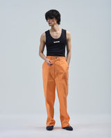 BED j.w. FORD "Hard Worker – Orange" Work Pants｜ベッドフォード "ハードワーカー – オレンジ" ワークパンツ メンズモデル着用