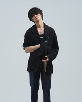 BED j.w. FORD "Short Gown – Stripe" Short Gown｜ベッドフォード "ショートガウン – ストライプ" ショートガウン メンズモデル着用