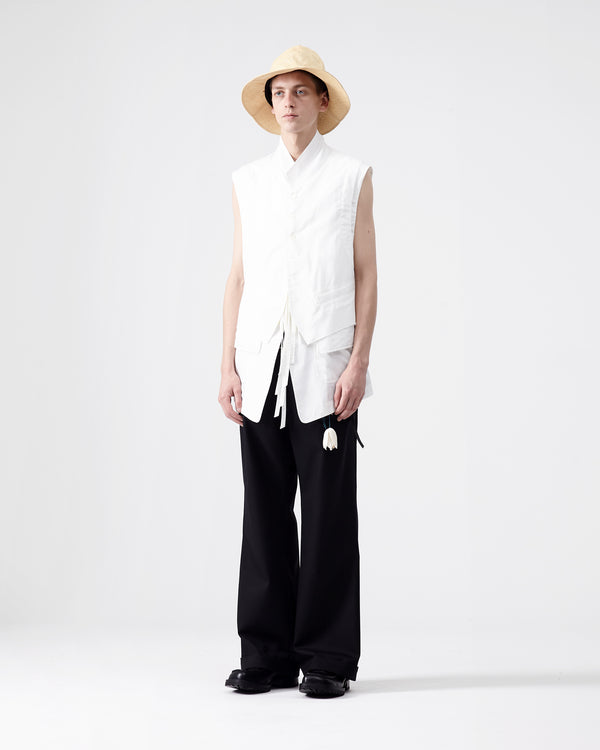 Layered Vest – White