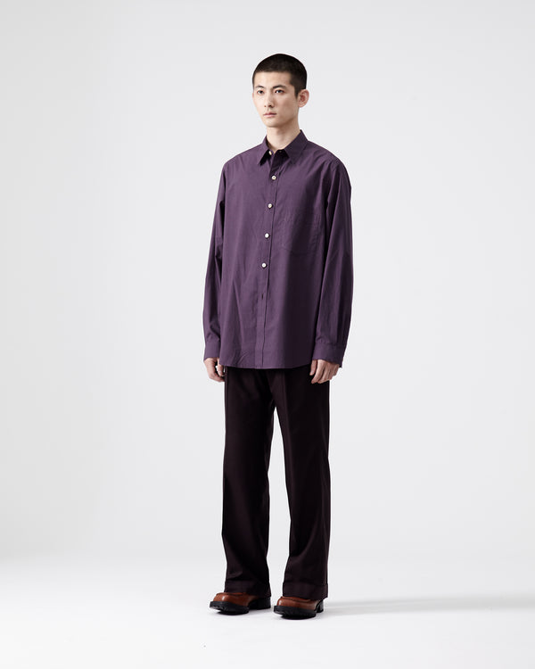 Cotton Silk Shirt – Purple