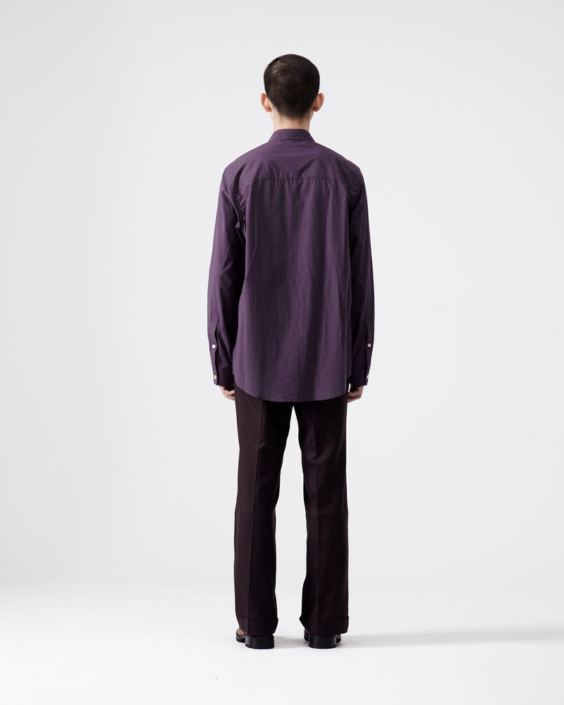 Cotton Silk Shirt – Purple