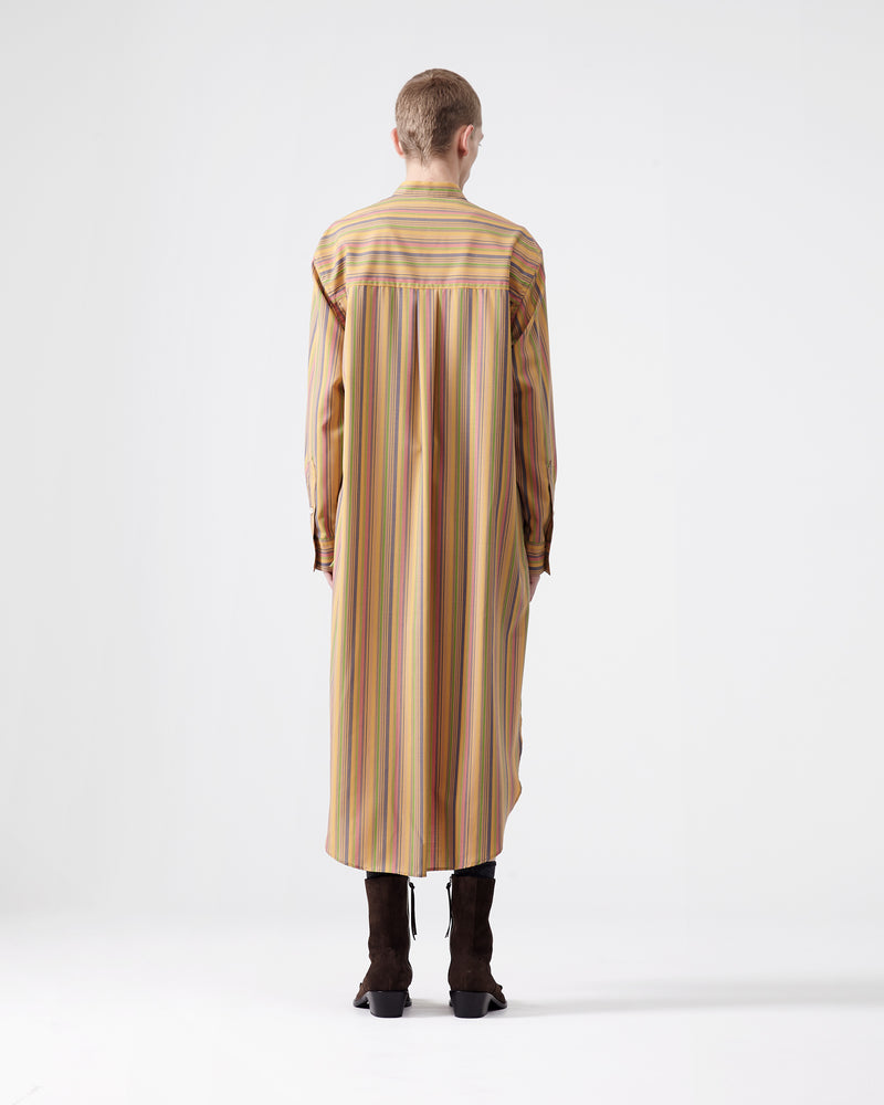 Stripe Long Shirt – Camel