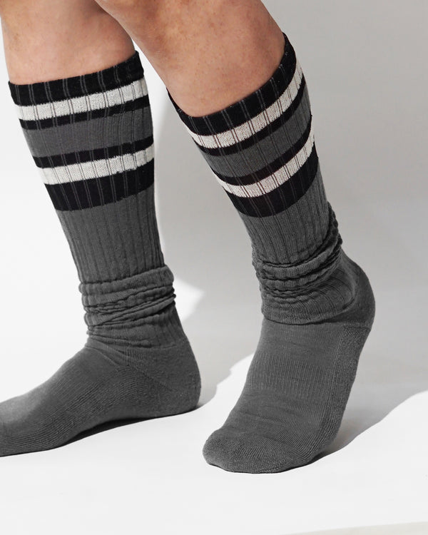 Glitter Loose Socks – Gray