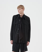Layered Western Shirts – Black