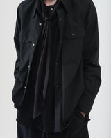 Layered Western Shirts – Black