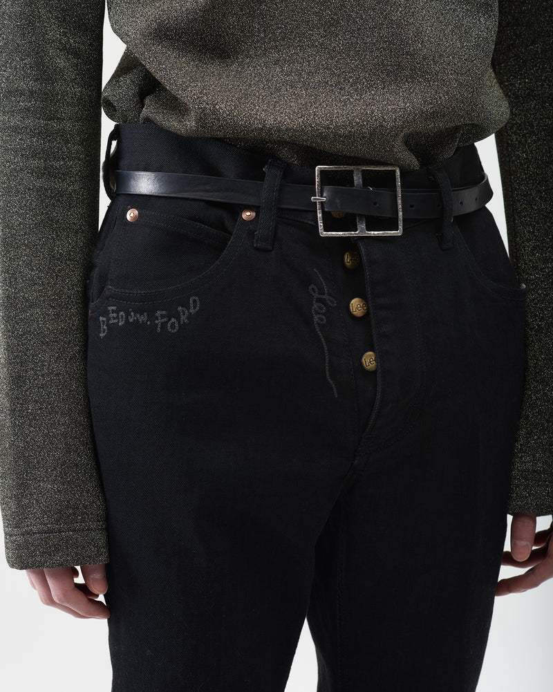 Skinny Denim Pants – Black
